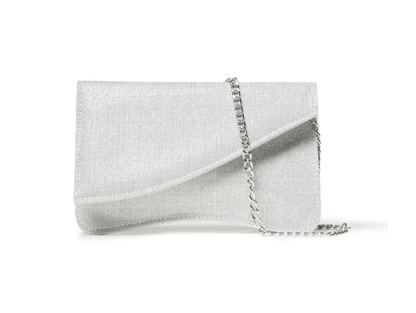 Melluso Pochette da Sera in Tessuto Galassia Argento BJ036Z-245920
